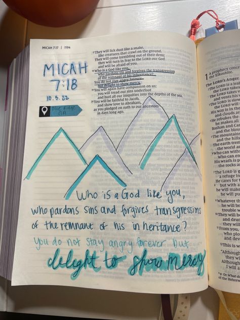 Micah Bible Journaling, Micah 7:8, Micah 6:8 Kjv, Genesis 14:20 Bible Journaling, Bible Doodles, Hebrews 4:12 Journaling, Inspire Bible, Bible Drawing, Journal Notes