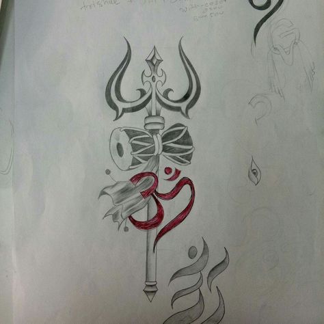 #Trishul #castomizd #tattoo #design #sketch #design #trisgul #Damru #om tattoo design #MrTattooHolic tattoo shop ahmedababd 9558126546 Trasul Tattoo, Trishul Design, Trishul Tattoo Designs, Trishul Tattoo, Om Tattoo Design, Bhole Baba, Om Tattoo, Shiva Tattoo Design, Shiva Tattoo