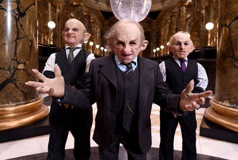 Goblins Harry Potter, Harry Potter Goblin, Harry Potter Gringotts, Goblin Behind The Scenes, Harry Potter And The Sorcerers Stone, Gringotts Bank, Harry Potter Creatures, Harry Potter And The Goblet Of Fire Behind The Scenes, Sacred Well