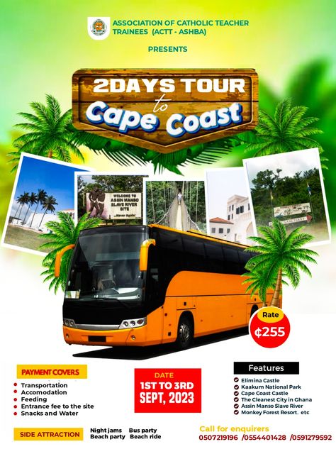 Tour Flyer Design Inspiration, Travel And Tour Flyer Design, Excursion Flyer Design, Trip Flyer Design, Tour Flyer Design, Travel And Tours Logo, Sample Flyers, Tour Flyer, New Month Flyer