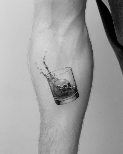 Whiskey Glass Tattoo, Tattoo Para, Idea Design, Tattoo Idea, New Tattoos, Triangle Tattoo, Tattoo Ideas, Tattoos, Quick Saves