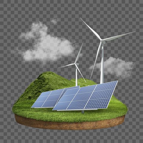 Renewable Energy Design, Electronics Engineering Projects, Solar Images, Renewable Energy Resources, Garden Wall Designs, Cloud Stickers, Floating Island, Paper City, Panel Solar