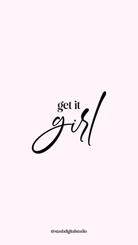 As she tackled each challenge with determination and skill, her friends couldn't help but cheer her on, shouting, "Get it, girl!" #getitgirl #postivequotes #motivationalquotes #bossbabe #girlboss #womenempowerment #wallpaper #iphonewallpaper #mobilewallpaper Wallpaper It Girl, Wallpaper Iphonewallpaper, Get It Girl, Manifestation Quotes, It Girl, Girl Wallpaper, Boss Babe, Mobile Wallpaper, Women Empowerment