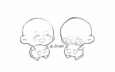 Chibi Pose, Tracing Art, Chibi Body, Chibi Sketch, 캐릭터 드로잉, Chibi Drawings, Wow Art, Art Template, Anime Drawings Tutorials