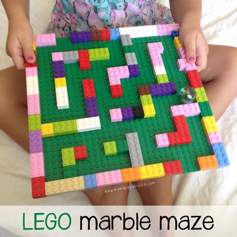 Lego Maze, Games Activities For Kids, Lego Toy Story, Balloon Cars, Marble Maze, Lego Challenge, Lego Club, Lego Activities, Lego Lovers