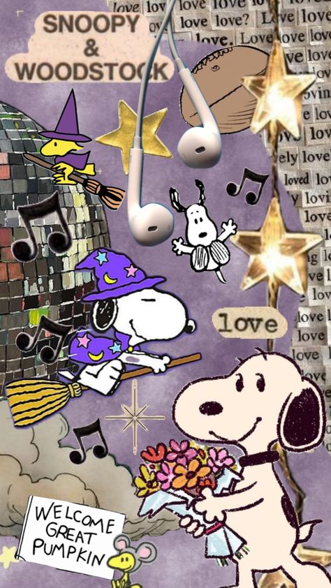 Love Vintage Wallpaper, Vintage Wallpaper Quotes, Charlie Brown Wallpaper, Witch Purple, Snoopy Comics, $b Wallpaper, Quotes Music, Purple Flowers Wallpaper, Happy Wallpaper