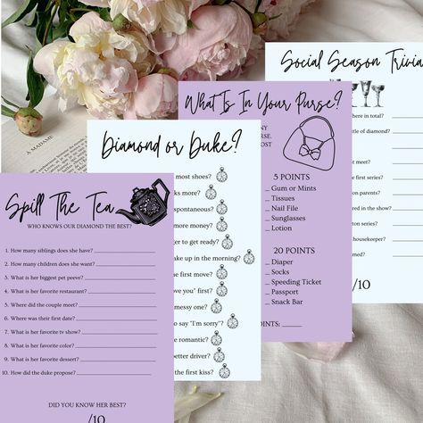 Spill The Tea, Themed Bridal Shower, Whats In Your Purse, Diy Gifts For Kids, Tea Party Bridal Shower, Floral Tea, Bridal Shower Theme, Floral Invitation, Bridal Shower Games