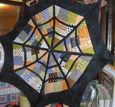 part4 Spider Web Quilt, Quilting Binding, Halloween Quilts, Web Project, Heart Quilt, Mini Charm, Christmas Sewing, Halloween Prints, Part 4