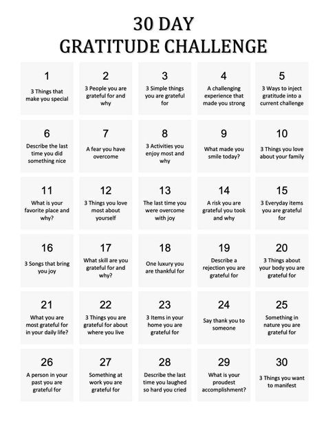 30 Day Gratitude Challenge, 5 Minutes Journal, Gratitude Prompts, Journal Inspiration Writing, To Do Planner, Healing Journaling, Journal Challenge, Gratitude Journal Prompts, Gratitude Challenge