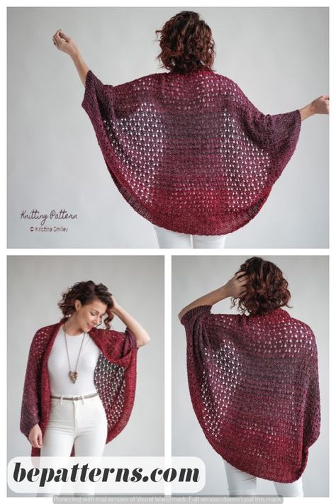 Easy Crochet Tutorials | Free Granny Square Cardigan Patterns Crochet Baby Shrug, Crochet Shrug Pattern Free, Knitting Patterns Cocoon, Shrug Knitting Pattern, Crochet Gift Ideas, Crochet Cocoon, Cocoon Sweater, Poncho Crochet, Crochet Shrug Pattern