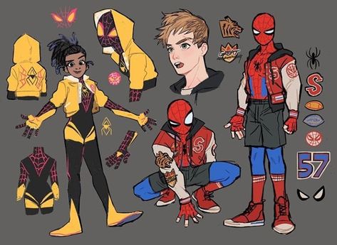 Spiderman Oc, Spiderman Characters, Mike Mitchell, All Spiderman, Some Sketches, Spiderman Spider, Spiderman Artwork, Spider Art, Marvel Spiderman Art