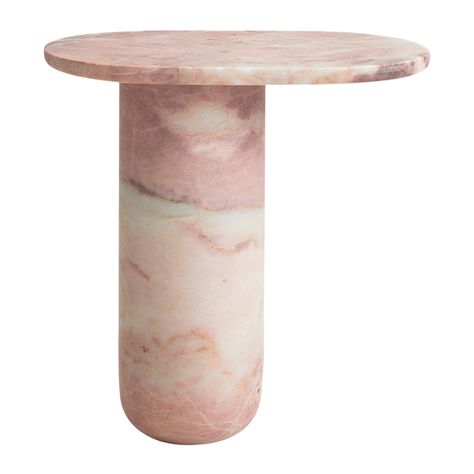 "Bold" Pink Marble Bold Side Table Blush Pink Bedroom Decor, Blush Pink Living Room, Pink Side Table, Marble Bedside Tables, Pink Living Room Decor, Pink Bathroom Decor, Pedestal Side Table, Marble End Tables, Pink Wall Decor