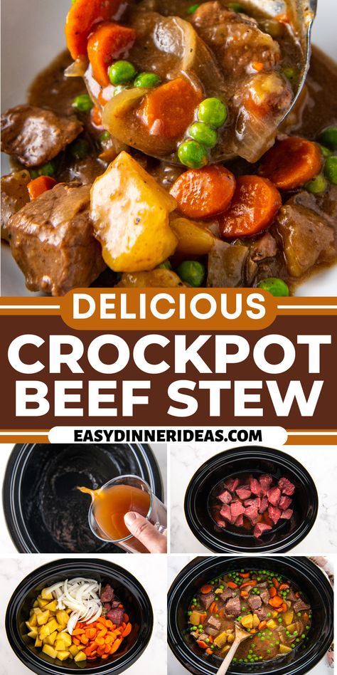 Crockpot Beef Stew, Stew Recipes Crockpot, Crockpot Recipes Beef Stew, Crockpot Stew, Easy Crockpot Dinners, Slow Cooker Recipes Beef, Beef Stew Crockpot, Slow Cooker Beef Stew, Crockpot Recipes Beef