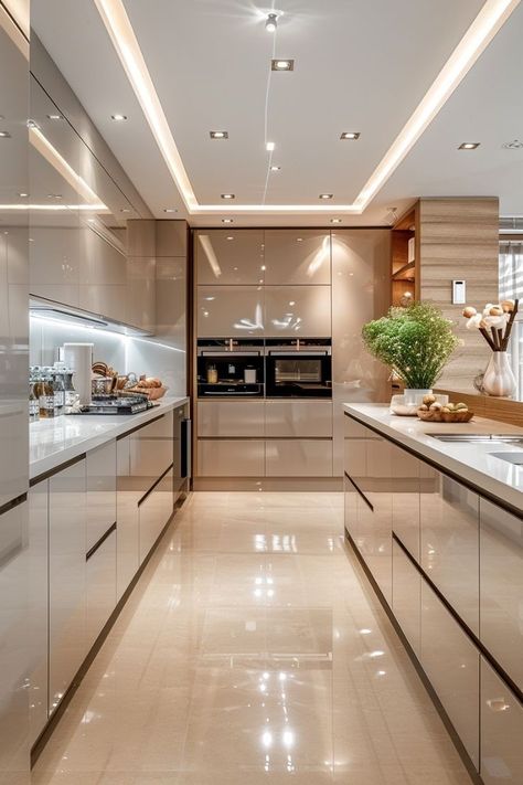 Minimalist White Kitchen, White Kitchen Interior Design, White Kitchen Interior, Luxury Kitchen Cabinets, Kitchen Big, Modern Luxury Kitchen, Big Personality, Kitchen Interior Design, Minimalist White