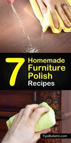 Homemade Furniture Polish Recipes: 7 Tips To Make Your Furniture Shine Again Homemade Furniture Polish, Diy Furniture Polish, Dusting Spray, Homemade Furniture, Cleaner Recipes, Furniture Polish, Deep Cleaning Tips, Kitchen Cleaning Hacks, Cleaners Homemade