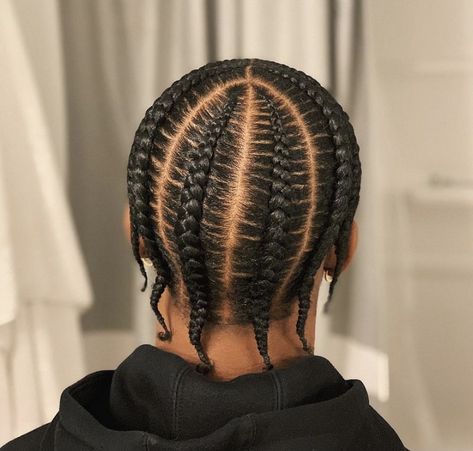 Cornrows Male, Thick Cornrows Braids Men, Black Guys Hairstyles, Black Male Cornrows, Basic Cornrows For Men, Cornrows Guys, Men Cornrows Design, Twist Hair Men, Taper Fade Short Hair