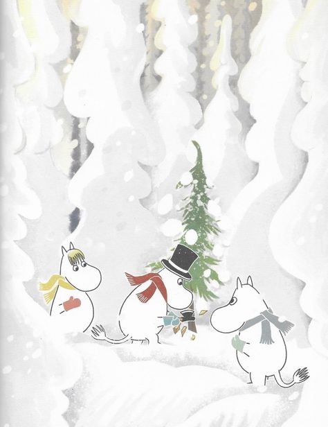 The Fir Tree – Christmas Comes to Moominvalley | tygertale Aesthetic Moomin, Christmas Tree Wallpaper Aesthetic, Tree Wallpaper Aesthetic, Moomin Christmas, Moomin Wallpaper, Moomin Cartoon, The Moomins, Cartoon Christmas Tree, Its Christmas Eve