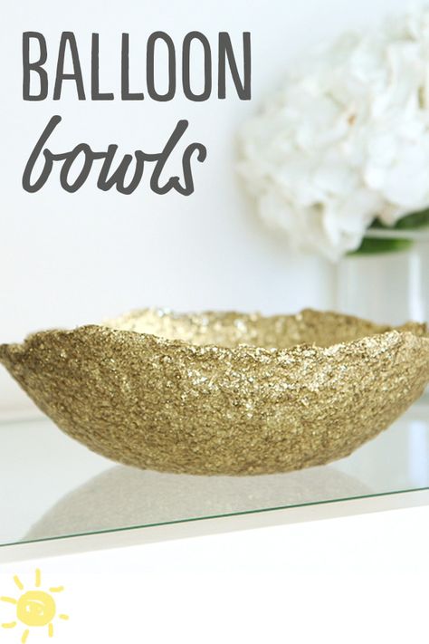 DIY: Balloon Bowls #balloon #bowl #crafts #glitter #diy Balloon Bowls Crafts For Kids, Confetti Bowls Diy, Balloon Bowls Diy, Diy Confetti Bowl, Balloon Bowls, Whats Up Moms, Resin Bowls, Button Bowl, Confetti Bowl