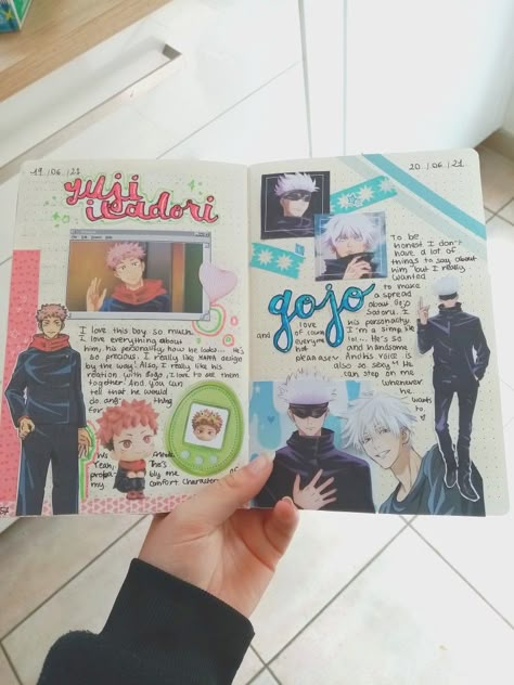 Jujutsu Kaisen Crafts, Jujutsu Kaisen Journal, Anime Diys, Presentation Ideas For School, Bullet Journal Banner, Bullet Journal Cover Ideas, Anime Journal, Itadori Yuji, Anime Galaxy