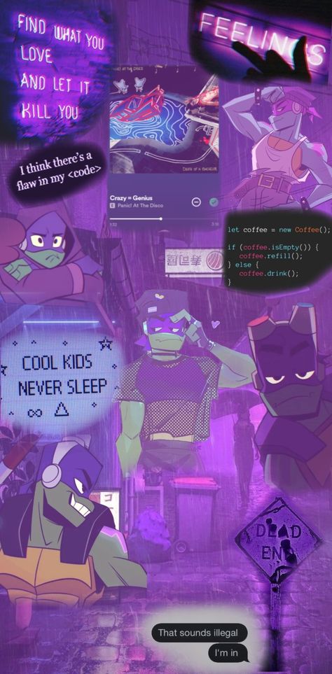 Leo And Donnie Rottmnt Wallpaper, Rise Donnie Wallpaper, Rotmnt Wallpaper, Rise Wallpaper, Ninja Turtles Art, Turtle Art, Ninja Turtles, Turtles, Aesthetic Wallpapers