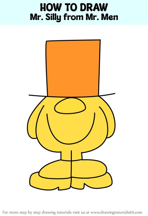 How to Draw Mr. Silly from Mr. Men Mr Bored Doodle, Mr Happy Mr Men, Mr Men Characters Funny, Mr Men Mug, Mr Men Little Miss Characters, Mr Men, Learn To Draw, Drawings