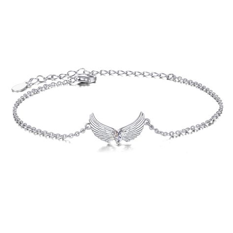 Yfn Bracelet Sterling Guardian Bracelets Heart Ankle Bracelet, Angel Wing Bracelet, Angel Wings Jewelry, Heart Shaped Pendant Necklace, Clean Sterling Silver, Cleaning Silver Jewelry, Angel Jewelry, Gold Bracelet For Women, Heart Shape Pendant