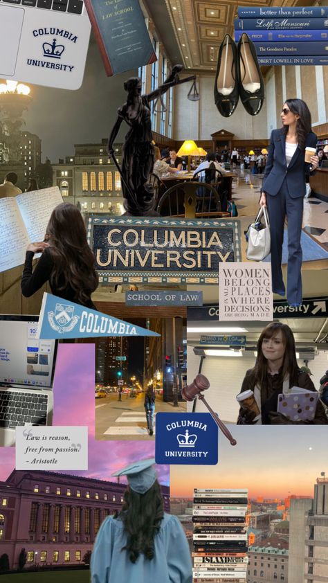 #columbialaw New York Life Aesthetic, Columbia Uni, Columbia Law, University Inspiration, College Vision Board, Law School Inspiration, Vision Board Goals, College Aesthetic, Dream College