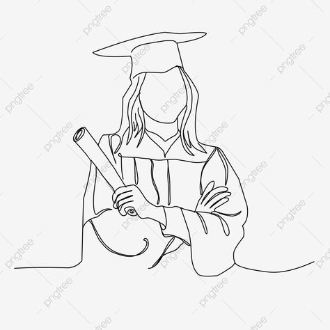 Graduation Drawing, Art Abstrait Ligne, Wing Drawing, Graduation Wallpaper, Graduation Art, Drawing Png, Graduation Poses, Graduation Picture Poses, Student Drawing