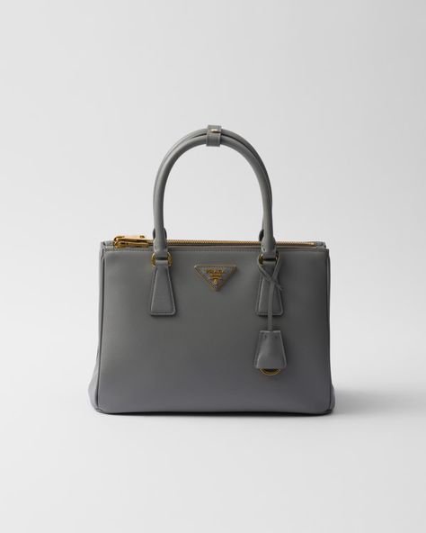 Slate Gray Medium Prada Galleria Saffiano leather bag | PRADA Prada Galleria Bag, Prada Galleria, Bag Prada, An Aesthetic, Slate Gray, Leather Bag, Prada, Grey, Leather