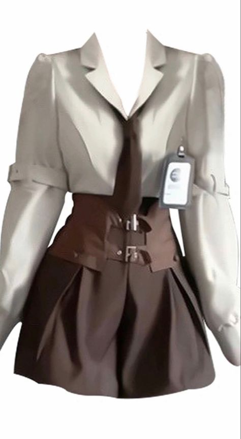 Scientist Outfit Women, Scientist Outfit, Oc Clothing Ideas, Oc Dress, Chic Shack, Holster Bag, Oc Outfits, Full Outfits, Concept Clothing