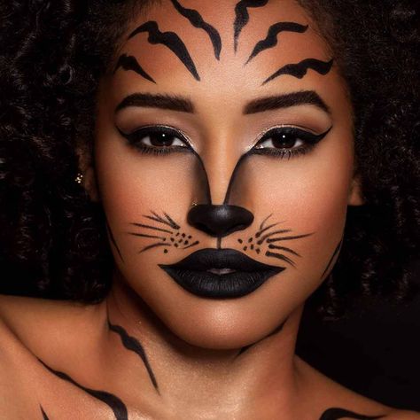 Tiger Halloween Makeup, Tiger Makeup, Tiger Halloween, Halloween Makeup Tutorial Easy, Holloween Makeup, Cute Halloween Makeup, Cool Halloween Makeup, Makeup Easy, Wild Tiger