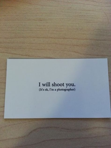 Business Card Photographer, Buisness Cards, Marketing Analysis, Business Cards Photography, Photographer Business Cards, Name Card Design, Pinterest Humor, Photography Business Cards, Funny Photography