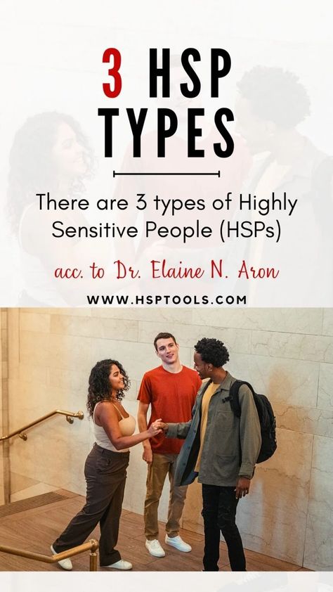 These are the 3 Types of Highly Sensitive People (according to Dr. Elaine Aron) - HSP Tools Signs Of A Highly Sensitive Person, Highly Sensitive Extrovert, High Sensitive Person, Hsp Highly Sensitive, Highly Sensitive Person Traits, Over Sensitive, Classroom Strategies, Sensitive Person, Highly Sensitive People