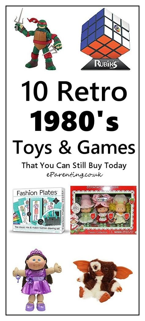 Ten Retro 1980's toys that you can still buy today - from TMNT to Polly Pocket and Cabbage Patch Kids to Rubik's Cube. #80sretro #80stoys #1980s #1980sretrotoys #1980sgiftideas Themed Christmas Gifts, Christmas Presents For Toddlers, Toy Gift Basket, 1980's Toys, 1980 Toys, Frozen Crafts, 80’s Toys, Childhood Memories 80s, Xmas Gifts For Kids