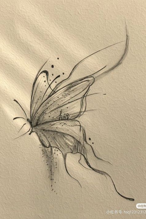 Art Drawings Sketches Butterfly, Cool Sketch Ideas Butterfly, Pretty Butterflies Drawing, Meaning Of Life Drawing, Drawing Butterfly Aesthetic, Beautiful Things To Draw Nature, Sketch Ideas Butterfly, Butterfly Sketch Ideas, Art Sketches Butterfly