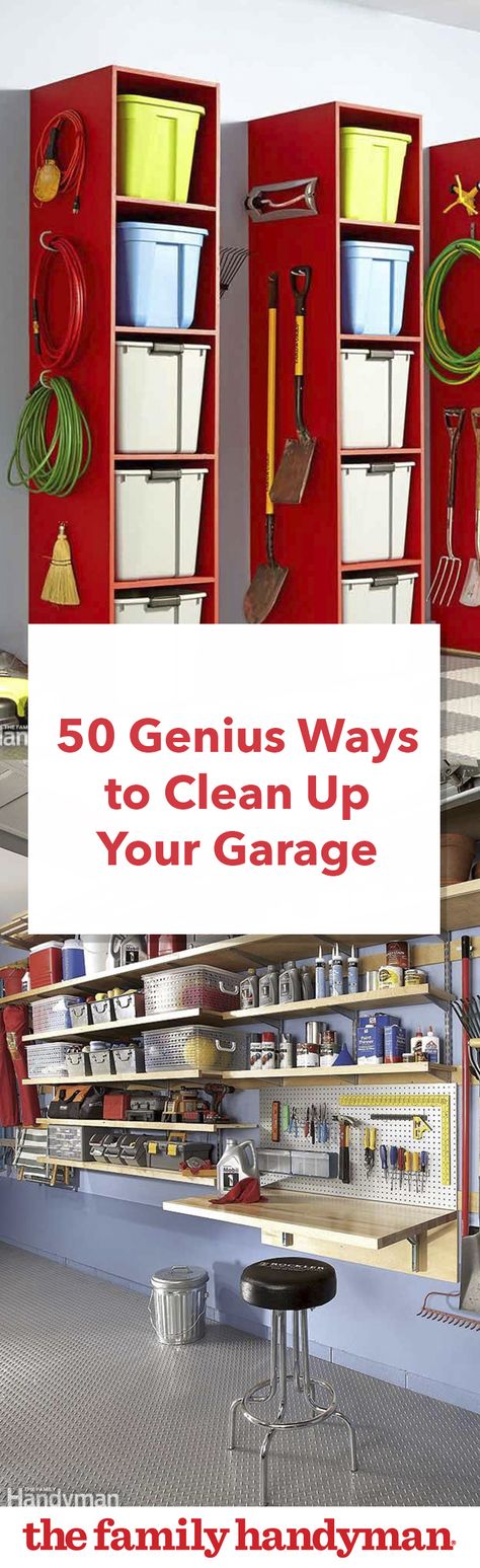 Dollar Store Garage Organization, Garage Organization Ideas Cheap Simple, Store Camping Chairs In Garage, Garage Cleaning Hacks, Clean Garage Ideas Organizing, Organization Garage, Garage Organizing, Garden Shed Ideas, Garage Storage Inspiration