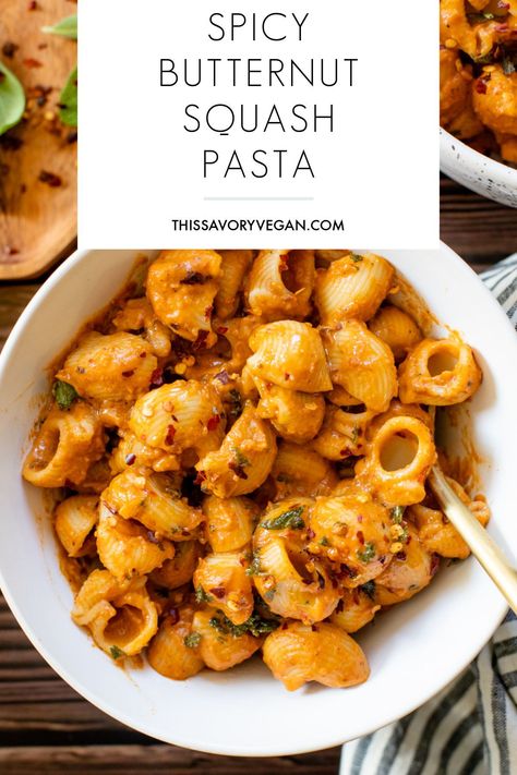 Butternut Squash Pasta Bake, Butternut Pasta Recipes, Easy Butternut Squash Pasta, Fall Pasta Recipes Vegetarian, Butternut Squash Vegan Recipes, Butternut Squash Pasta Instant Pot, Butternut Squash Sauce Pasta, Butternut Squash Recipes Vegan, Butter Nut Squash Recipes Pasta