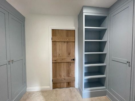 Dulux Coastal Grey, Coastal Grey Dulux Paint, Dulux Paint Colours Blue, Dulux Grey, Dulux Paint Colours, Cupboard Colors, Cupboard Paint, Wardrobe Interior, Painted Wardrobe