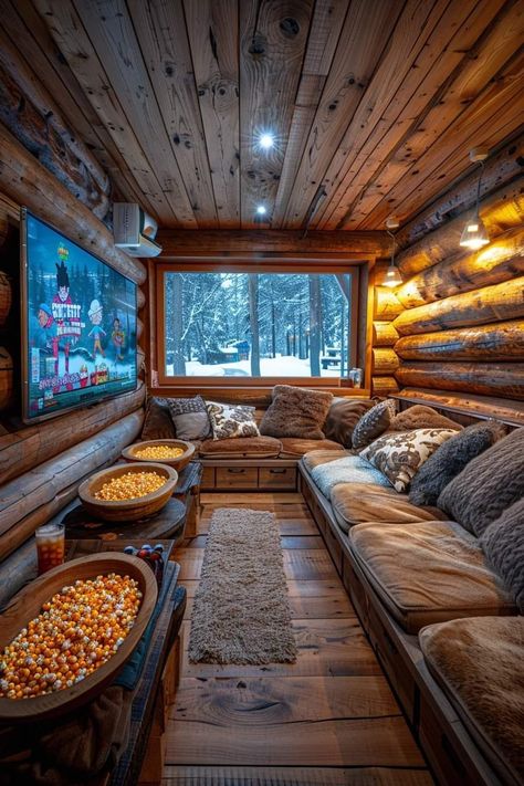 Log Cabin Basement Ideas, Crazy House Ideas, Lodge Basement Ideas, Log Cabin Basement, Cabin Playroom, Log Cabin Rooms, Cabin Basement, Cabin Rooms, Cabin Houses