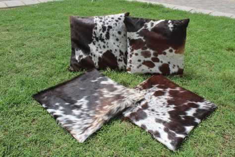 Chic Chalet, Hide Pillows, Cowhide Pillow, Cowhide Cushions, Cow Skin Rug, Armrest Covers, Cowhide Print, Cowhide Pillows, Cow Skin