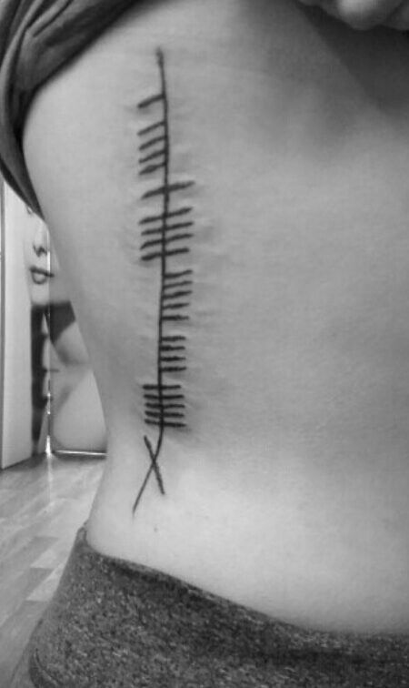 My second tattoo 💉 Misneach written in Ogham writing. Misneach means courage in Irish 😊 Misneach Tattoo, Ogham Tattoo, Writing Tattoo, Second Tattoo, Irish Tattoos, Writing Tattoos, Tattoo Idea, Future Tattoos, Arm Tattoo