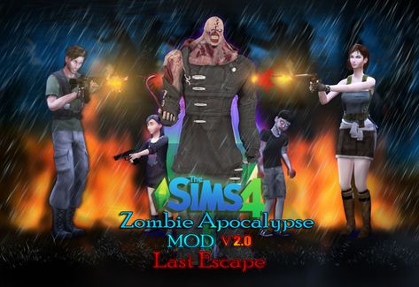 The Sims 4 Zombie Apocalypse  -MOD-  V 2.0.4 Last Escape Release Sims 4 Cc Zombie Apocalypse Patreon, Zombie Apocalypse Sims 4 Mod, Sims 4 Horror Mods, Sims 4 Apocalypse Mod, Ts4 Zombie Apocalypse Cc, Ts4 Cc Apocalypse, Sims 4 Zombie Apocalypse Cc Clothes, Zombie Sims 4, Fallout Sims 4 Cc