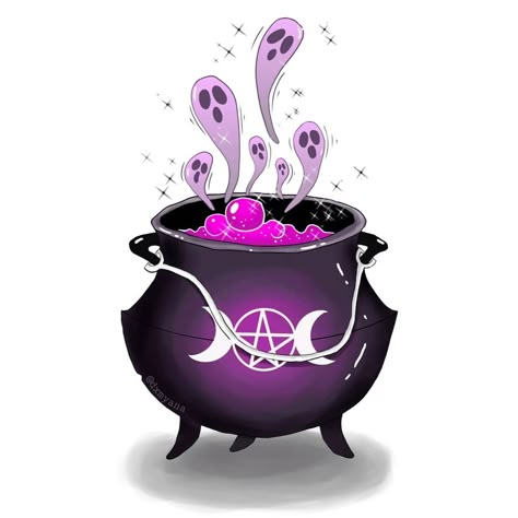 Witchy Gifs, Cauldron Drawing, Isometric Room, Helloween Wallpaper, Witch Drawing, Witch Tattoo, Halloween Ii, Witchy Wallpaper, Witches Cauldron