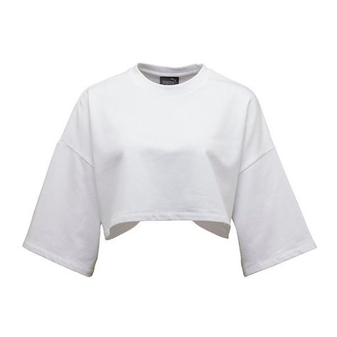 CROPPED CREW NECK T-SHIRT ($70) ❤ liked on Polyvore featuring tops, t-shirts, stretch crop top, crew neck t shirt, fleece tops, stretch top and crop top Crop Tops Shirts, Png Clothes, Outfit Png, White Crop, Girls Fashion Clothes, Stage Outfits, Dream Clothes, Teen Fashion Outfits, Crop Shirt