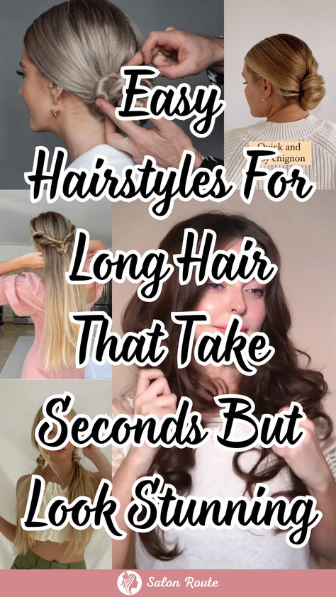 Forget spending hours in front of the mirror—these easy hairstyles for long hair are all about looking effortlessly stylish in seconds. Whether you need a quick fix for a rushed morning or something chic for a night out, these styles will have you covered. From sleek ponytails to soft waves and trendy braids, you’ll love how simple yet stunning they are. Perfect for any occasion, these looks keep your long locks manageable without sacrificing beauty. Say goodbye to frustration and hello to hair that looks salon-perfect with minimal effort! Long Hairstyles Haircuts, Trendy Braids, Easy Hairstyles Quick, Long Locks, Soft Waves, Sleek Ponytail, Easy Hairstyles For Long Hair, Long Hairstyles, Hairstyles For Long Hair