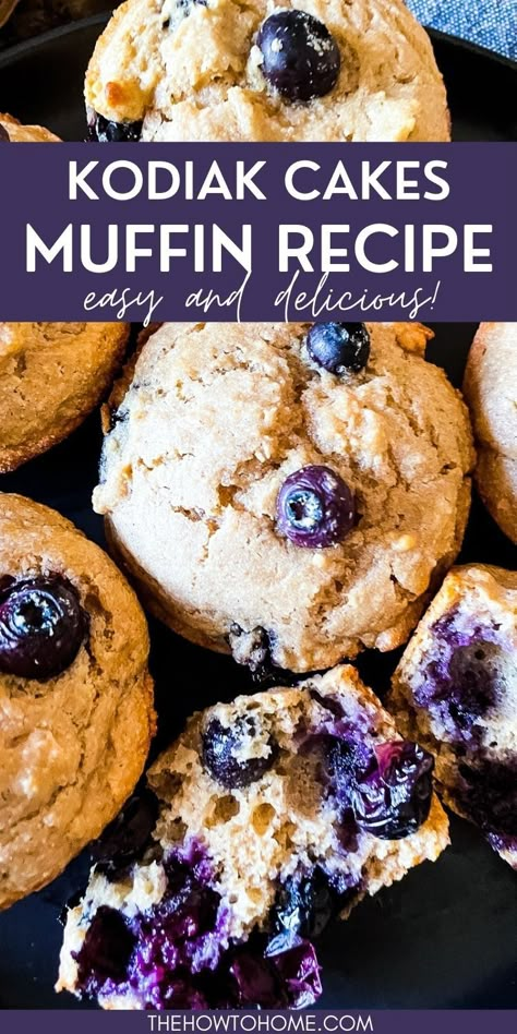 Healthy Blueberry Protein Recipes, Protein Berry Muffins, Healthy Muffin Mix Recipe, Macro Muffin Recipe, Kodak Blueberry Muffins, Bariatric Muffin Recipes, Blueberry Muffins High Protein, Kodiak Bluberry Muffins, Ww Blueberry Muffins 1 Point Kodiak