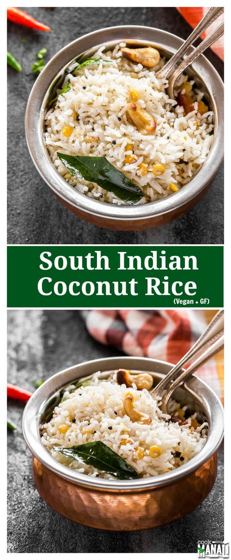 Rice Dishes Easy, Crispy Recipes, Indian Cookbook, Indian Rice, Fried Fish Recipes, Indian Kitchen, India Food, Coconut Rice, South Indian Food