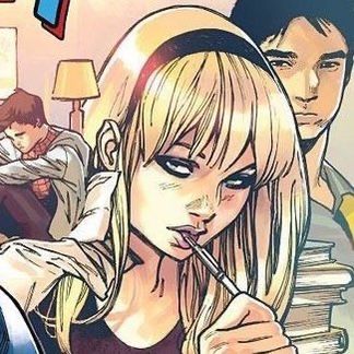 Spidergwen Pfp, Gwen Stacy Pfps, Spider Gwen Pfp Comic, Spiderman Pfp Gwen Stacy, Gwen Stacy Pfp Across The Spiderverse, Gwen Stacy Pfp, Gwen Stacy Comic Panels, Spiderverse Pfp, Gwen Stacy Icon