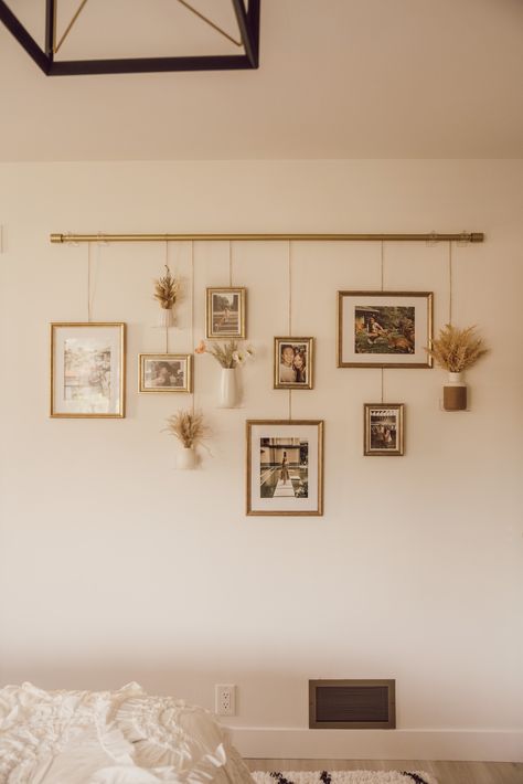 Bedroom Wall Hanging Ideas, Hanging Gallery Wall, Masters Bedroom, Wall Hanging Ideas, Gallery Wall Bedroom, Picture Gallery Wall, Hanging Ideas, Ikea Home, Yes Or No