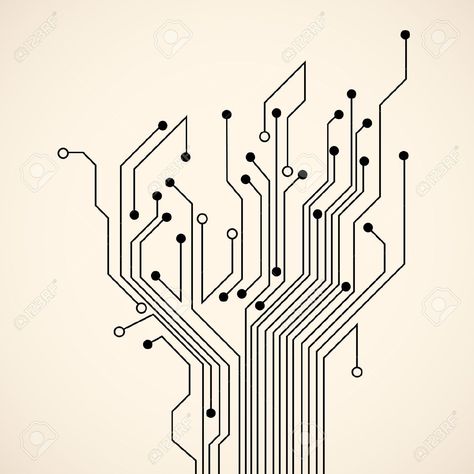 Tech Tattoo, Morden Art, Circuit Board Design, Globe Vector, Tree Vector, Texture Vector, Geometric Background, Sticker Wall Art, Circuit Board